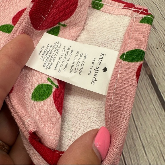 NWT Kate Spade  Apple Kitchen Towels and drying mat set countryside coquette - Picture 6 of 6